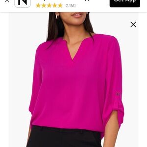 Sold on Facebook Marketplace. Chaus Split Neck Blouse plus size 3x